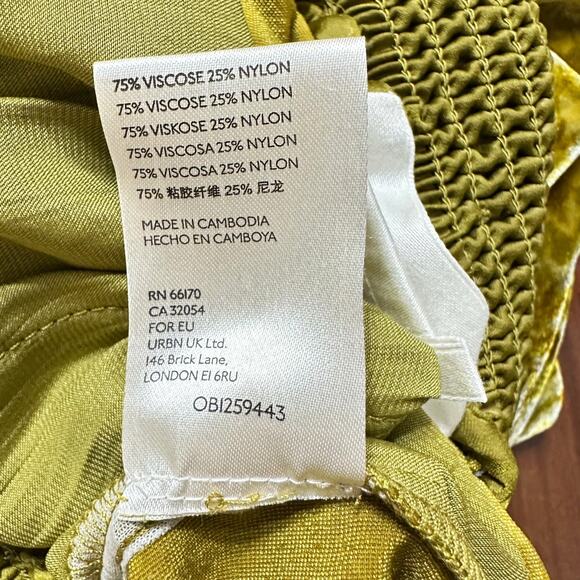 Anthropologie Gloria Velvet Joggers Harvest Yellow Women Small - Picture 5 of 8